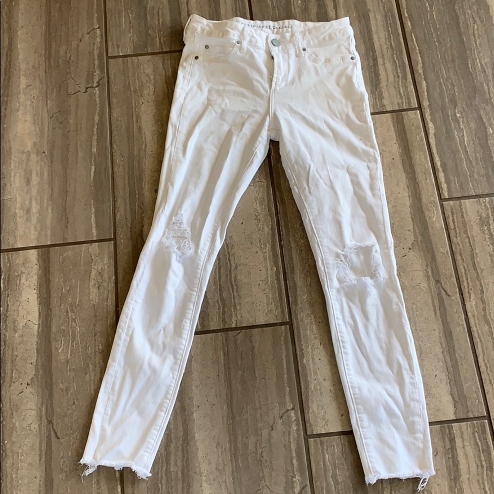 Articles of society white denim 26
